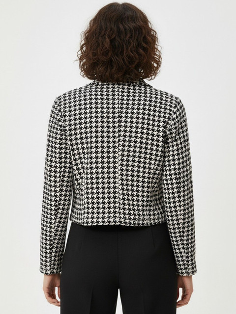 glitchez Checked Single-Breasted Blazers - Image 3