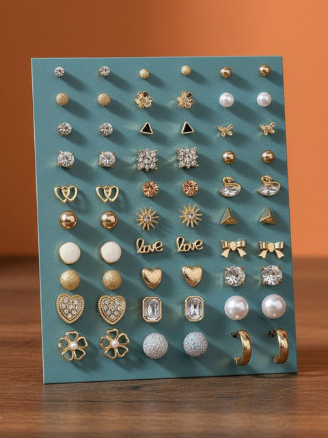 Vembley Geometric Studs Earrings