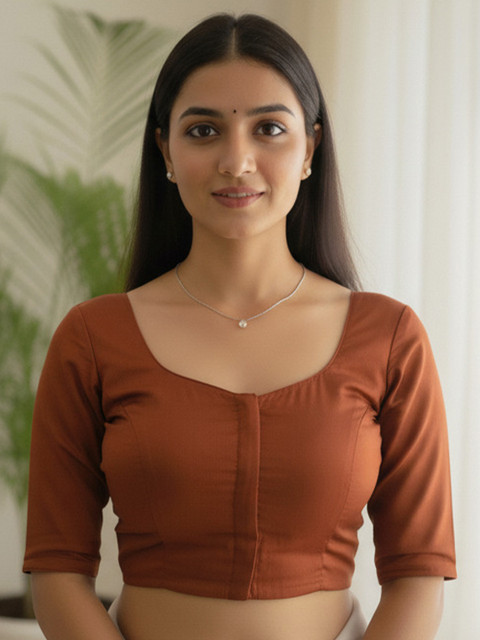 HERE&NOW Sweetheart Neck Saree Blouse