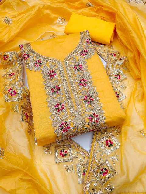 Nayanthara Trends Embroidered Unstitched Dress Material