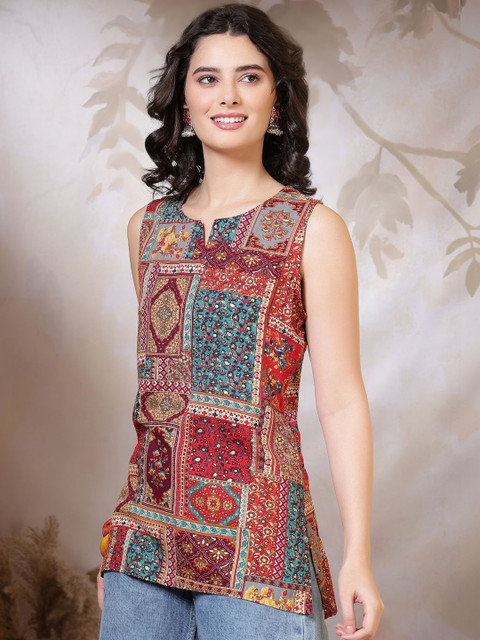 Anouk Rustic Ethnic Motifs Printed Kurti