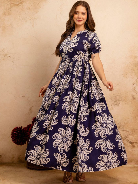 DRESSAR Women Ethnic Motifs Printed Floral Kurta