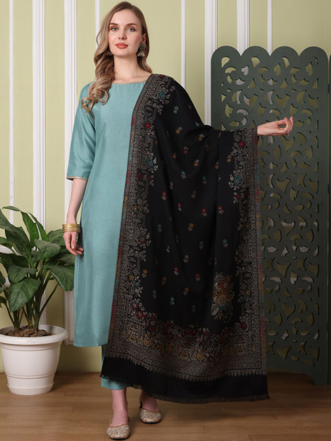 Hemkunt Fabric Women Embroidered Stole