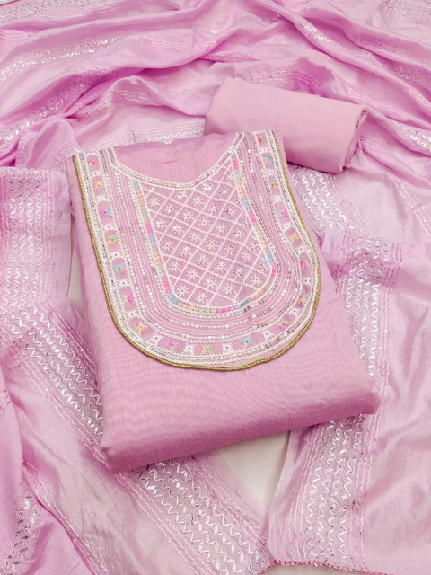 Nayanthara Trends Embroidered Unstitched Dress Material