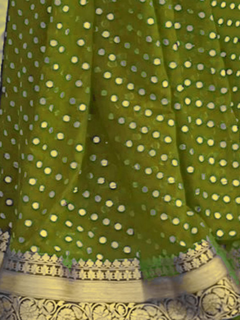 SANISA Woven Design Zari Silk Blend Saree - Image 6