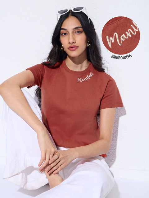 The Souled Store Women Typography Printed T-shirt