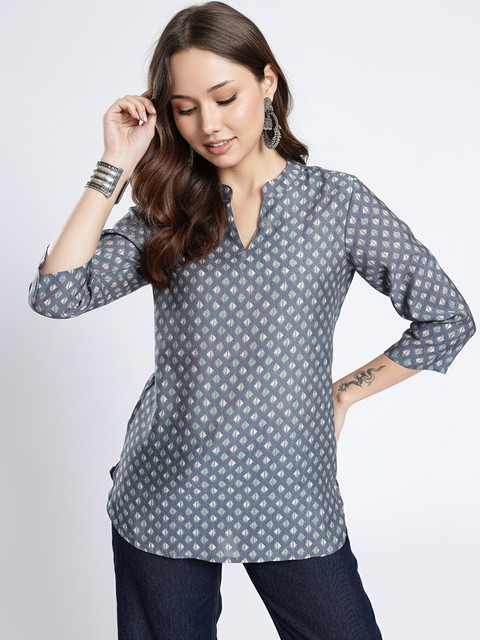 Anouk Rustic Geometric Printed Kurti
