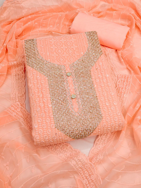 Nayanthara Trends Embroidered Unstitched Dress Material