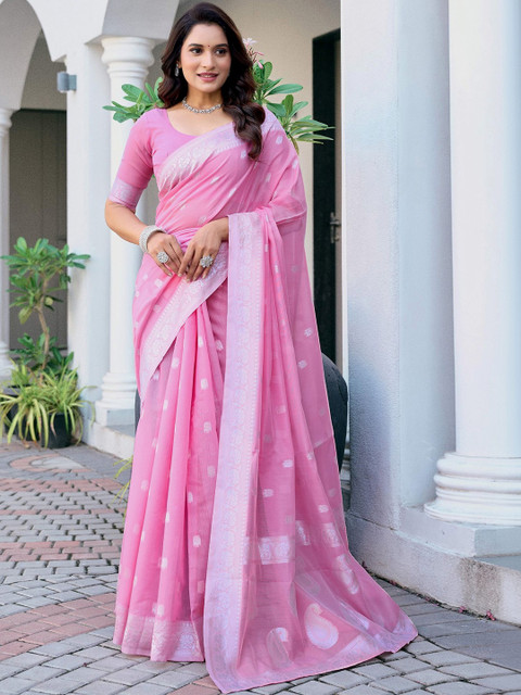SANISA Woven Design Zari Saree