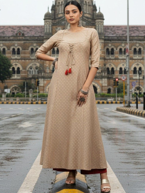 fusion by glitchez Women Anarkali Kurta