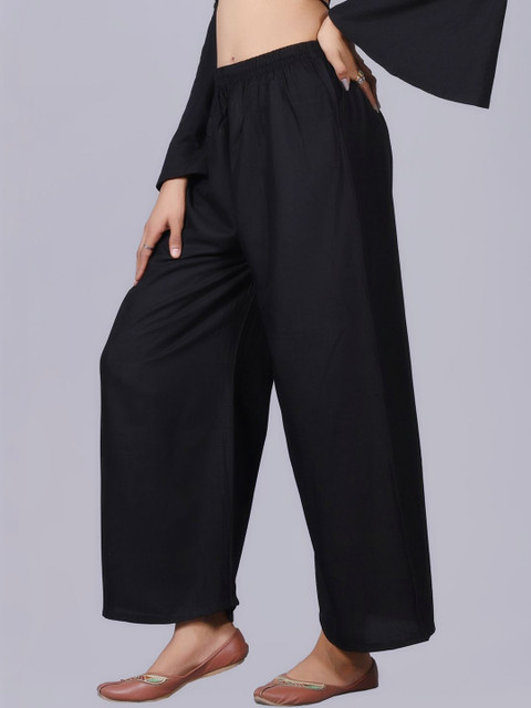 Namokar Enterprises Women Flared Knitted Ethnic Palazzos