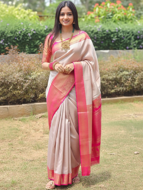 Moda Rapido Woven Design Silk Blend Designer Banarasi Saree