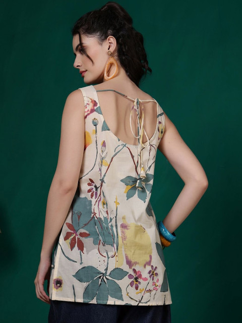 Anouk Rustic Print Cotton Top