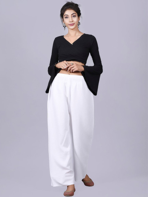 amaya creative center Women Flared Knitted Ethnic Palazzos