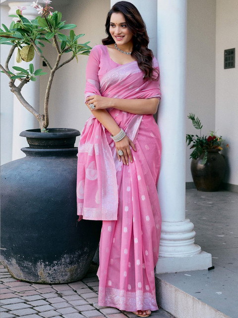 SANISA Woven Design Zari Saree - Image 3