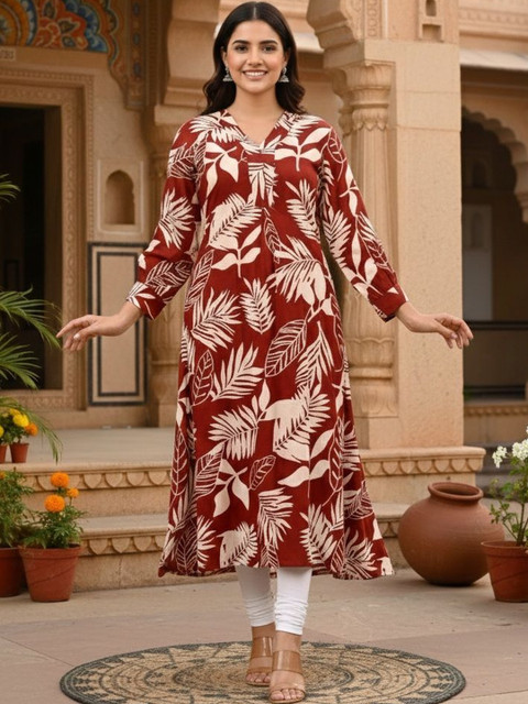 Chaukas Women Floral Printed Indie Florals Kurta