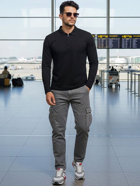 SZN Men Polo Collar T-shirt