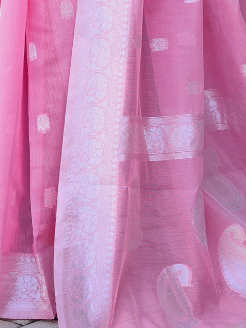 SANISA Woven Design Zari Saree - Image 6