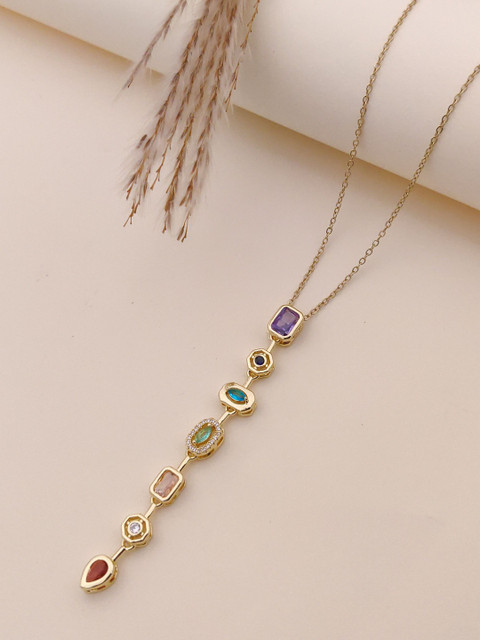 ANJNI CREATION Gold-Plated Antique Necklace