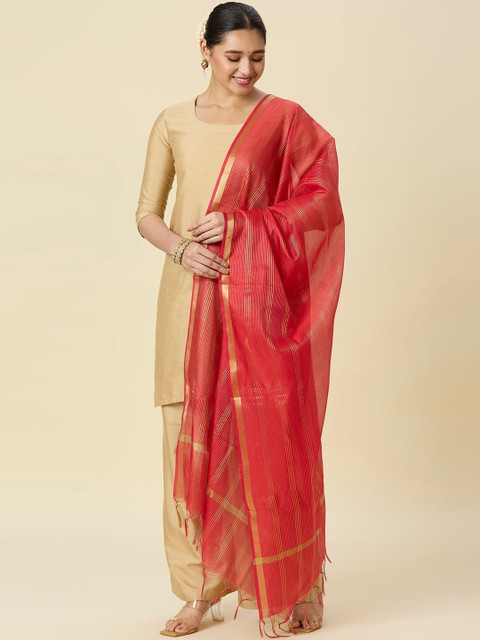 Studio Shringaar Striped Dupatta with Zari