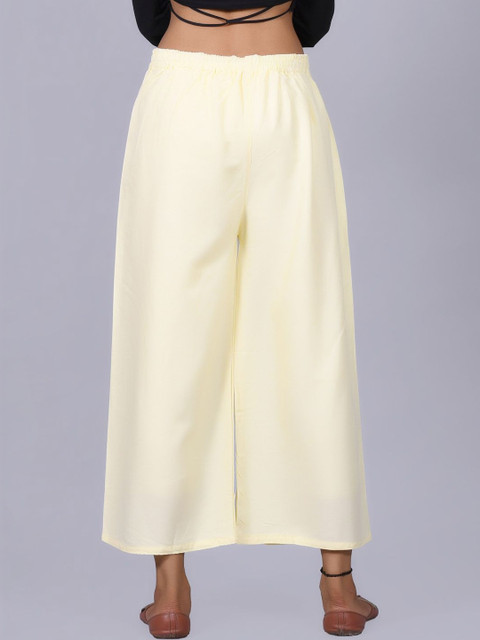 JKP COLLECTIONS Women Flared Knitted Ethnic Palazzos