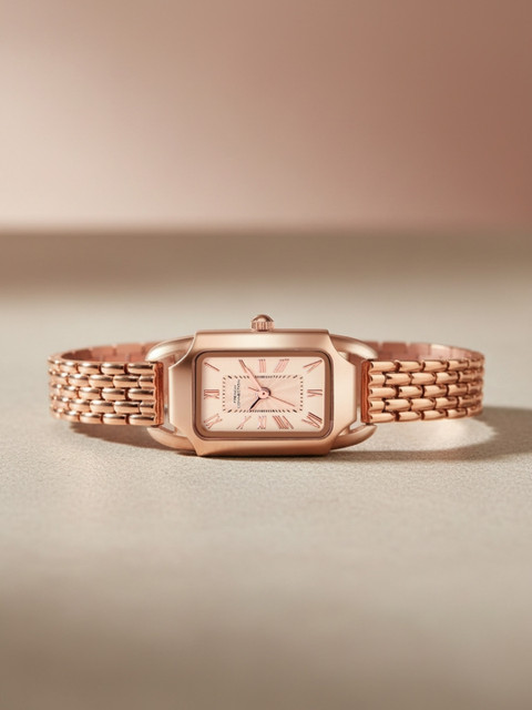 French Connection Women Rose Dial Bracelet Style Strap Analogue Watch-FCN0187RGM