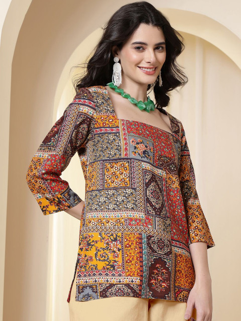 Anouk Rustic Print Top