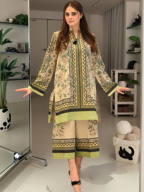 Anouk Rustic Women Floral Printed Regular Kurta with Palazzos