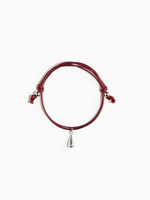 H&M Women Cord Bracelet With Metal Beads