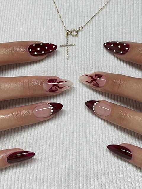 Secret Lives Set Of 24 Reusable Artificial Press On Nails