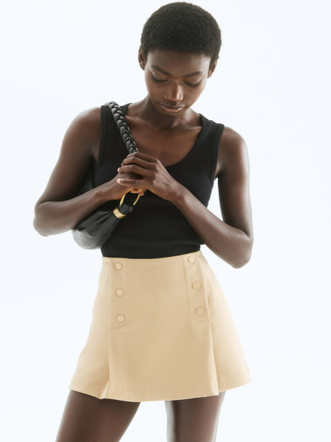 H&M Button-Front Skort