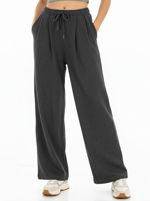 glitchez Women Pleated Baggy Track Pant