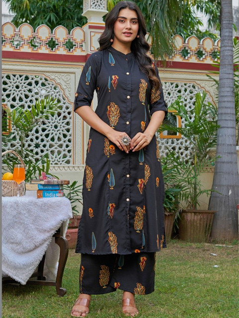 YAGNIK FASHION Women Ethnic Motifs Printed Kurta with Palazzos