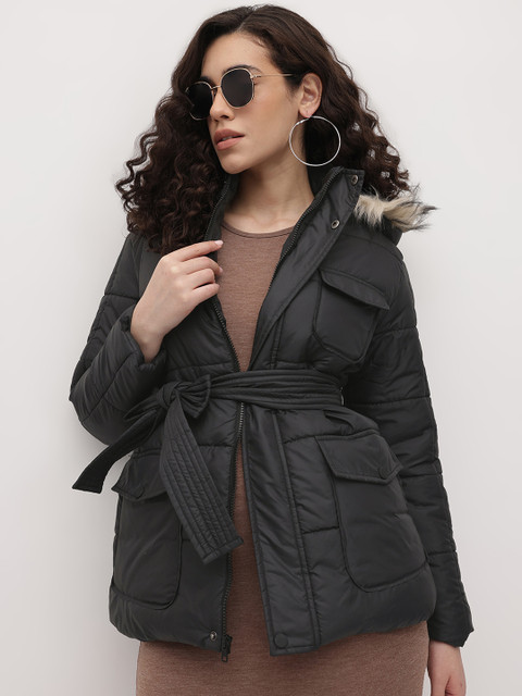 The Roadster Life Co. Padded Parka Jacket With Belt
