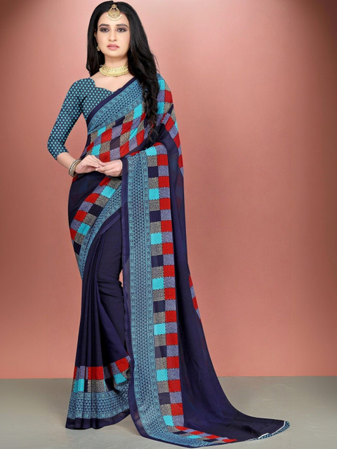 Vibhagyaa Poly Chiffon Saree