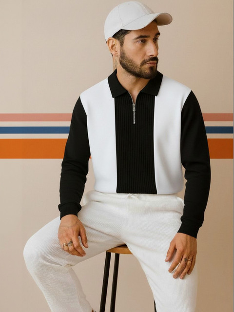 Try This Men Colourblocked Polo Collar 1 T-shirt