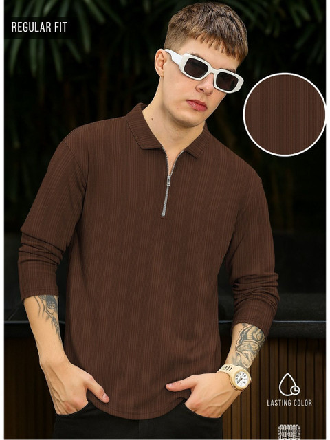 KAJARU Men Polo Collar T-shirt