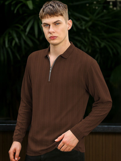 HAPPY KHAJANA Men Polo Collar T-shirt