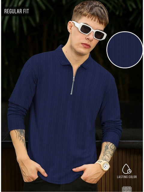 KAJARU Men Polo Collar T-shirt