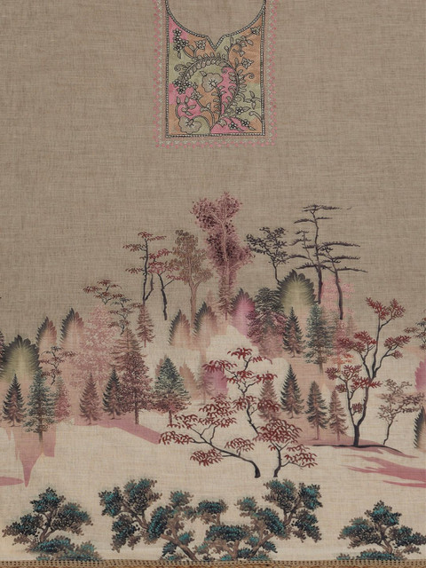 Soch Embroidered Linen Unstitched Dress Material - Image 5