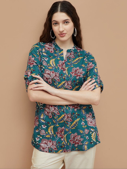 Melange by Lifestyle Floral Printed Pure Cotton Kurti