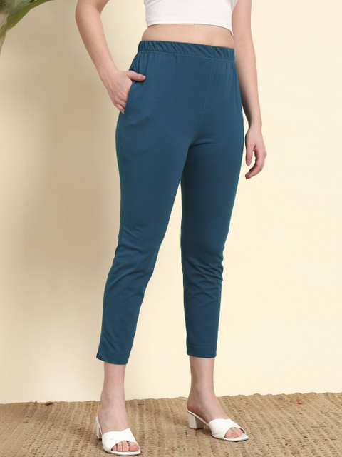 thread plus Women Wrinkle Free Trousers