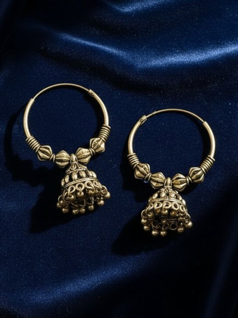 NVR Circular Jhumkas Earrings
