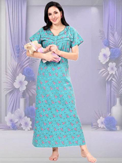 ANKONA Printed Maxi Nightdress