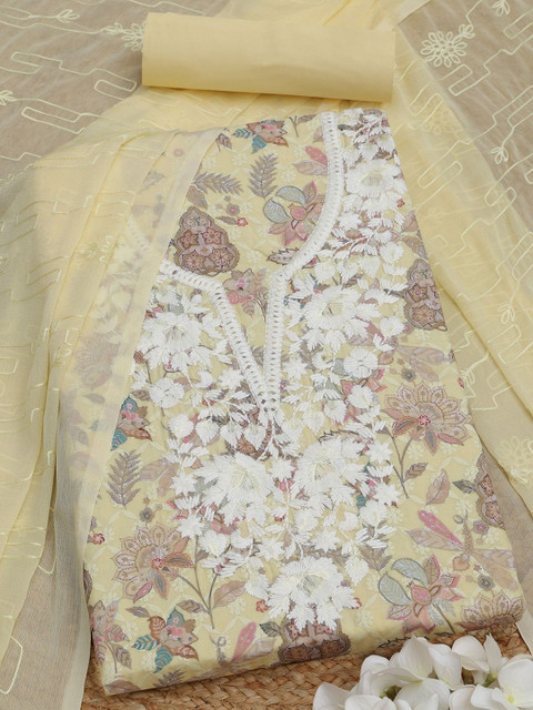 Soch Embroidered Pure Cotton Unstitched Dress Material