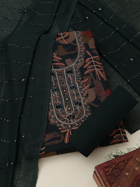 Soch Printed Viscose Rayon Unstitched Dress Material