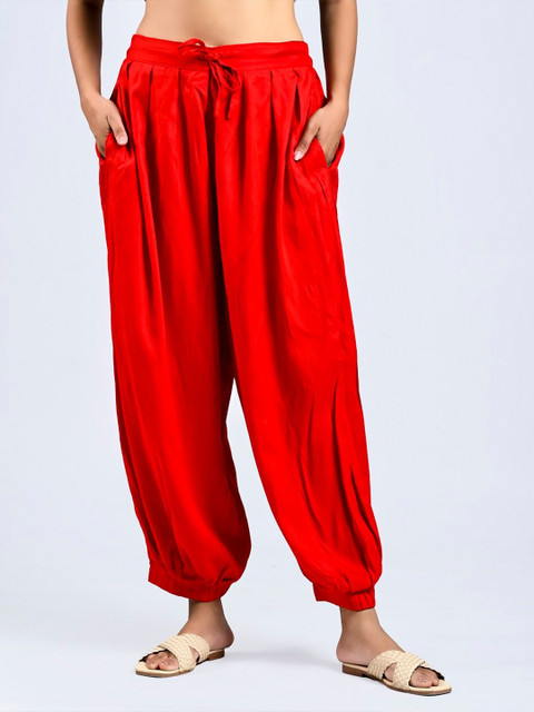 PalloStyle Women Flared Knitted Ethnic Palazzos