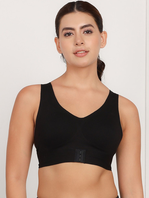 DressBerry Cotton Bonded Seamless Padded Invisi-Gym Bra