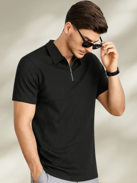 Cool Plus Men Polo Collar T-shirt