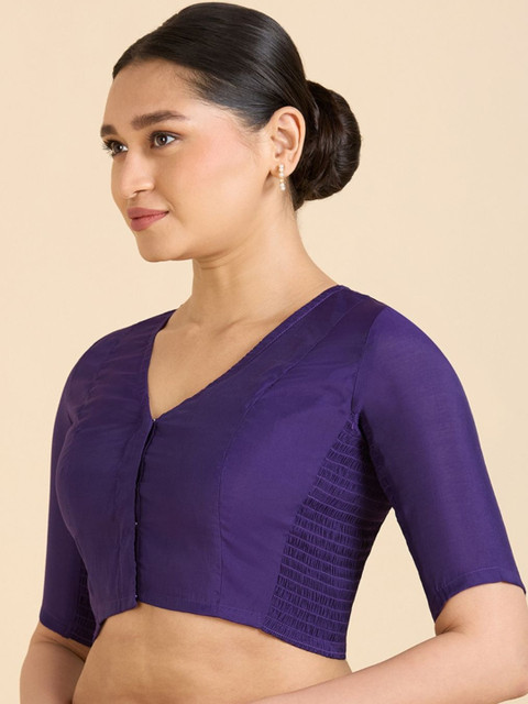 Studio Shringaar V-Neck Readymade Saree Blouse.